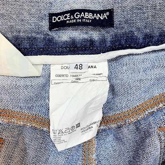 Dolce & Gabbana Blue Wash Denim women’s jeans Size IT-48 US-12 waist 32-33 - Picture 8 of 16
